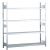 Grundregal, Weitspannregal WS 2000 mit Stahlböden, 2500 x 1500 x 400 mm (HxBxT), verzinkt, 4 Ebenen, Fachlast 400 kg, Feldlast 1.600 kg