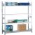 Grundregal, Weitspannregal WS 2000 mit Stahlböden, 2500 x 2000 x 600 mm (HxBxT), verzinkt, 4 Ebenen, Fachlast 400 kg, Feldlast 1.600 kg