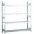 Grundregal, Weitspannregal WS 2000 mit Stahlböden, 2500 x 2000 x 600 mm (HxBxT), verzinkt, 4 Ebenen, Fachlast 400 kg, Feldlast 1.600 kg