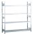 Grundregal, Weitspannregal WS 2000 mit Stahlböden, 2500 x 2250 x 600 mm (HxBxT), verzinkt, 4 Ebenen, Fachlast 400 kg, Feldlast 1.600 kg