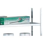 Anbauregal, Weitspannregal WS 2000 mit Stahlböden, 2500 x 2250 x 600 mm (HxBxT), verzinkt, 4 Ebenen, Fachlast 400 kg, Feldlast 1.600 kg