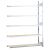 Anbauregal, Weitspannregal WS 2000 mit Spanplatten, 3000 x 1500 x 400 mm (HxBxT), verzinkt, 5 Ebenen, Fachlast 400 kg, Feldlast 2.000 kg