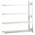 Anbauregal, Weitspannregal WS 2000 mit Spanplatten, 2500 x 1500 x 600 mm (HxBxT), verzinkt, 4 Ebenen, Fachlast 400 kg, Feldlast 1.600 kg