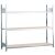 Grundregal, Weitspannregal WS 2000 mit Spanplatten, 2000 x 2000 x 400 mm (HxBxT), verzinkt, 3 Ebenen, Fachlast 400 kg, Feldlast 1.200 kg