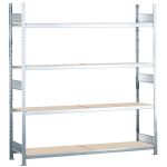 Grundregal, Weitspannregal WS 2000 mit Spanplatten, 2500...