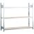 Grundregal, Weitspannregal WS 2000 mit Spanplatten, 2000 x 2500 x 500 mm (HxBxT), verzinkt, 3 Ebenen, Fachlast 400 kg, Feldlast 1.200 kg