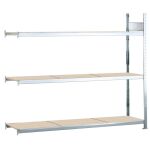 Anbauregal, Weitspannregal WS 2000 mit Spanplatten, 2000...