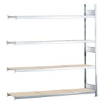 Anbauregal, Weitspannregal WS 2000 mit Spanplatten, 2500...