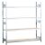 Grundregal, Weitspannregal WS 2000 mit Spanplatten, 2500 x 2500 x 800 mm (HxBxT), verzinkt, 4 Ebenen, Fachlast 400 kg, Feldlast 1.600 kg