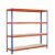 GR, Weitspannregal Z1 mit Stahlpaneelen, 2438 x 2146 x 469 mm, blau/orange/verzinkt, 4 Ebenen, Fachlast 442 kg, Feldlast 2.800 kg