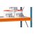AR, Weitspannregal mit Spanplatten W 100, 2500 x 1785 x 600 mm, blau/orange/verzinkt, 4 Ebenen, Fachlast 600 kg