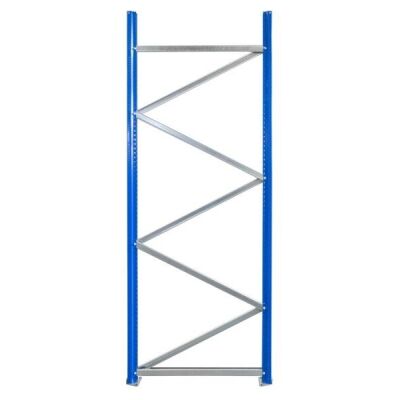 W 100-Ständerrahmen, unmontiert, 2500x600 mm, blau/verzinkt