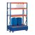W 100 Umweltregal-Set, Grundregal, 2000 x 1250 x 600 mm, blau/orange/verzinkt