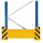 Rammschutzwand, 400 x 800 mm (H x B), gelb/schwarz