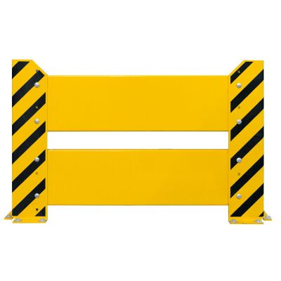 Rammschutzwand, 800 x 800 mm (H x B), gelb/schwarz