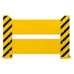 Rammschutzwand, 800 x 800 mm (H x B), gelb/schwarz