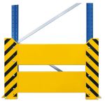 Rammschutzwand, 800 x 800 mm (H x B), gelb/schwarz