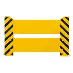 Rammschutzwand, 800 x 1100 mm (H x B), gelb/schwarz