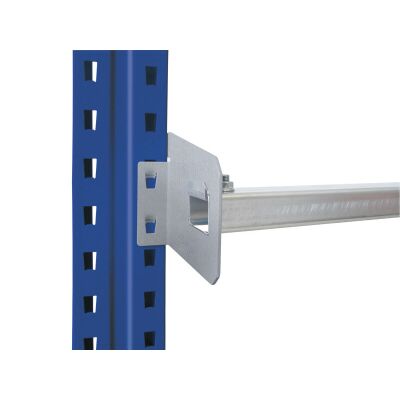 Palettenregal-Durchschubsicherung, 3300 mm, verzinkt, Palettenüberstand 75 mm