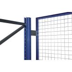 Palettenregal-Drahtgitter-Rückwand für S610-M18/S610-M18-U, 1000 x 1825 mm (H x B), blau/verzinkt, 50 x 50 mm Maschenweite