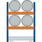 Grundregal, Fassregal, 2000 x 1350 x 800 mm (HxBxT),...