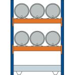 Grundregal, Fassregal, 2000 x 1350 x 800 mm (HxBxT),...