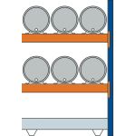 Anbauregal, Fassregal, 2000 x 1350 x 800 mm (HxBxT),...