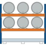 Grundregal, Fassregal, 2000 x 2225 x 800 mm (HxBxT),...