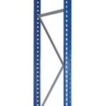 Palettenregal-Ständerrahmen S635-B20, unmontiert, 4000x1100 mm, blau/verzinkt