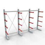 K 3000 Komplettregal, einseitig, 2500 x 3900 x 600 mm,...