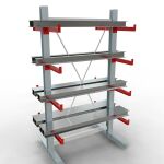 K 3000 Komplettregal, doppelseitig, 2500 x 1300 x 500 mm,...