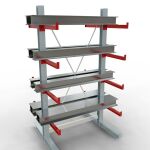 K 3000 Komplettregal, doppelseitig, 2500 x 1300 x 600 mm,...