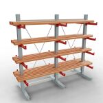 K 3000 Komplettregal, doppelseitig, 2500 x 2600 x 500 mm,...