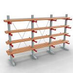 K 3000 Komplettregal, doppelseitig, 2500 x 3900 x 400 mm,...