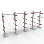 K 3000 Komplettregal, doppelseitig, 2500 x 5200 x 400 mm,...