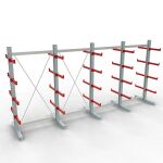 K 3000 Komplettregal, doppelseitig, 2500 x 5200 x 500 mm,...