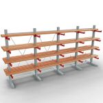 K 3000 Komplettregal, doppelseitig, 2500 x 5200 x 500 mm,...