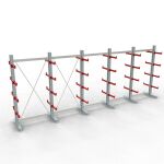 K 3000 Komplettregal, doppelseitig, 2500 x 6500 x 400 mm,...