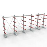 K 3000 Komplettregal, doppelseitig, 2500 x 6500 x 500 mm,...