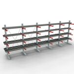 K 3000 Komplettregal, doppelseitig, 2500 x 6500 x 500 mm,...