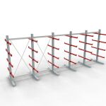 K 3000 Komplettregal, doppelseitig, 2500 x 6500 x 600 mm,...