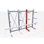 K 3000 Kragarmständer, einseitig 3000 x 500 mm, IPE...