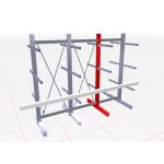 K 3000 Kragarmständer, doppelseitig 3500 x 2x400 mm,...