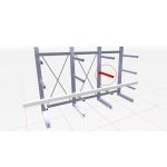 K 3000 Kragarm mit Vorr. für Steckstift, 605 mm, 740...