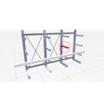 K 3000 Kragarm mit fester Abrollsicherung, 505 mm, 890...