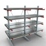 K 6000 Komplettregal, doppelseitig, 3000 x 3000 x 2x 750...