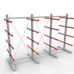 K 6000 Komplettregal, doppelseitig, 3000 x 4500 x 2x 750...