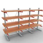 K 6000 Komplettregal, doppelseitig, 3000 x 4500 x 2x 750...