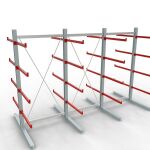 K 6000 Komplettregal, doppelseitig, 3000 x 4500 x 2x 1000...