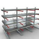 K 6000 Komplettregal, doppelseitig, 3000 x 4500 x 2x 1250...